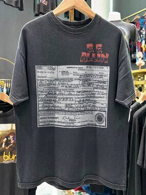90s Gg Allin Death Transcript Rare  Black T-Shirt